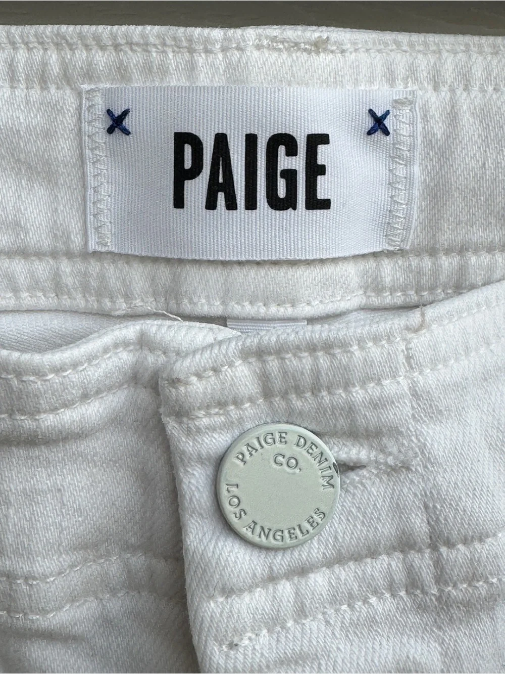 PAIGE Nellie White Wide Leg Crop Jeans Anthropologie Women’s Size 28